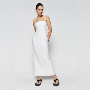 NWT Reformation Frankie Linen Dress White 6
